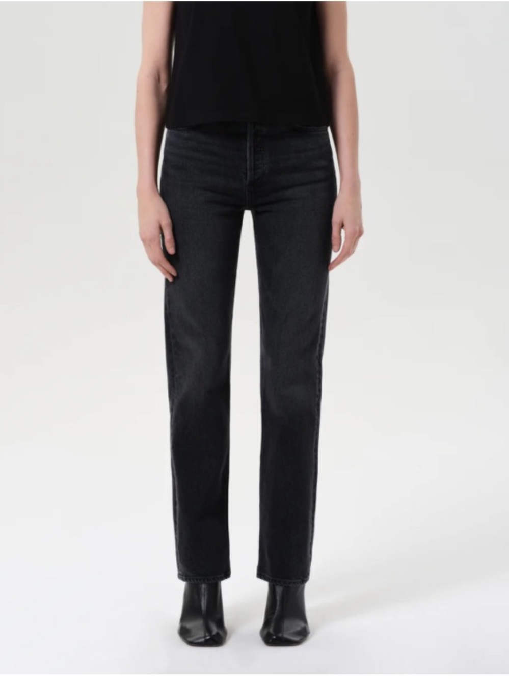 Agolde 90s Pinch Waist Jeans - Black